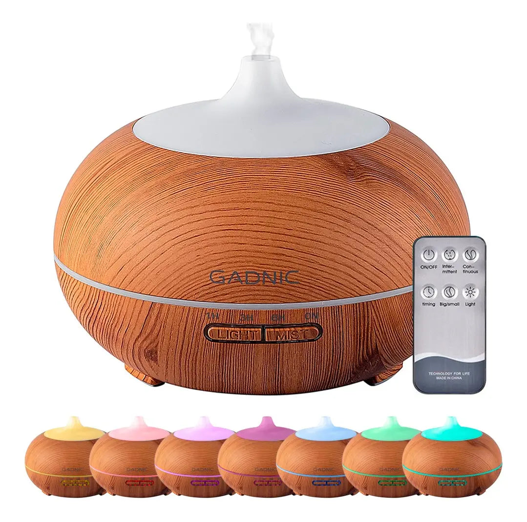 Difusor Humidificador Aromatizante LED Gadnic PLUS 300 ml