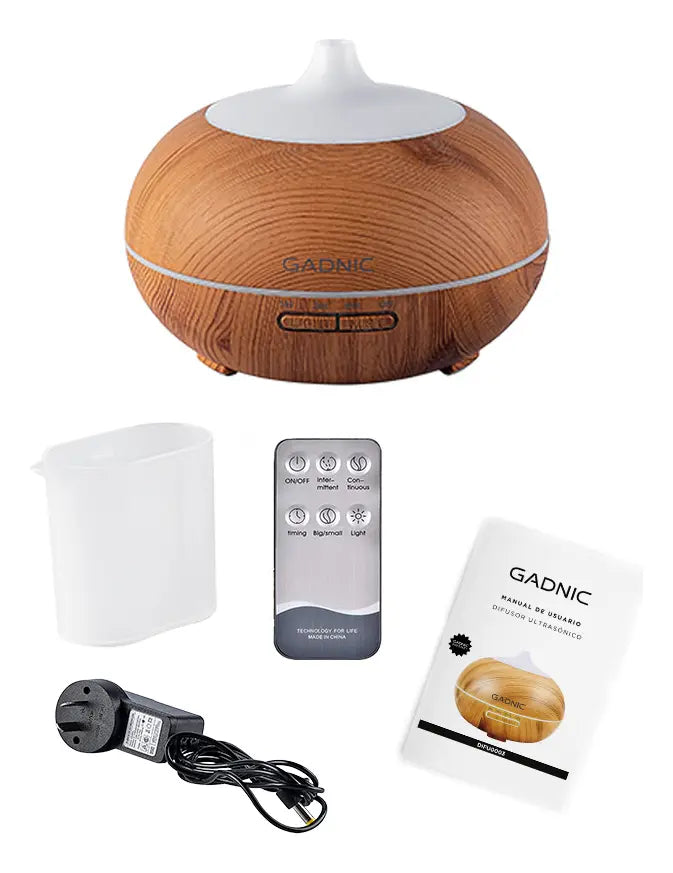 Difusor Humidificador Aromatizante LED Gadnic PLUS 300 ml